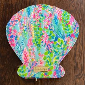 Lily Pulitzer brush and makeup case
